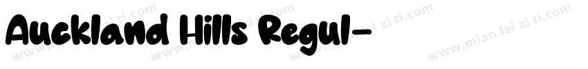 Auckland Hills Regul字体转换